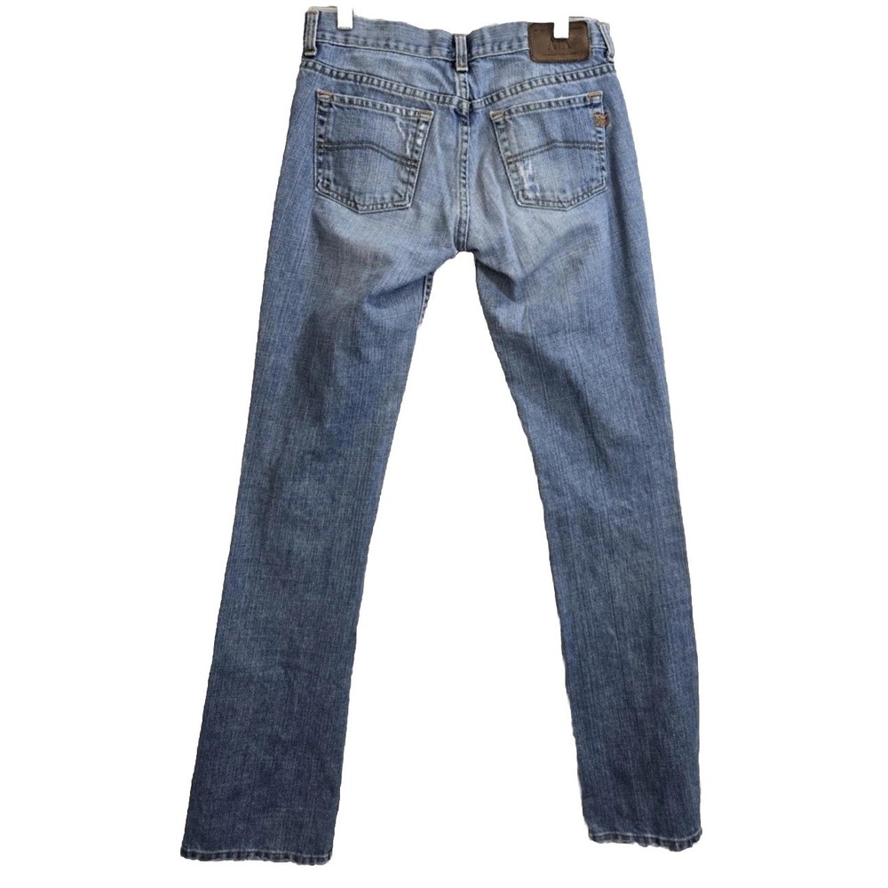 Vintage Armani Exchange AX Womens Jeans Distressed Blue Straight Size 10 Regular